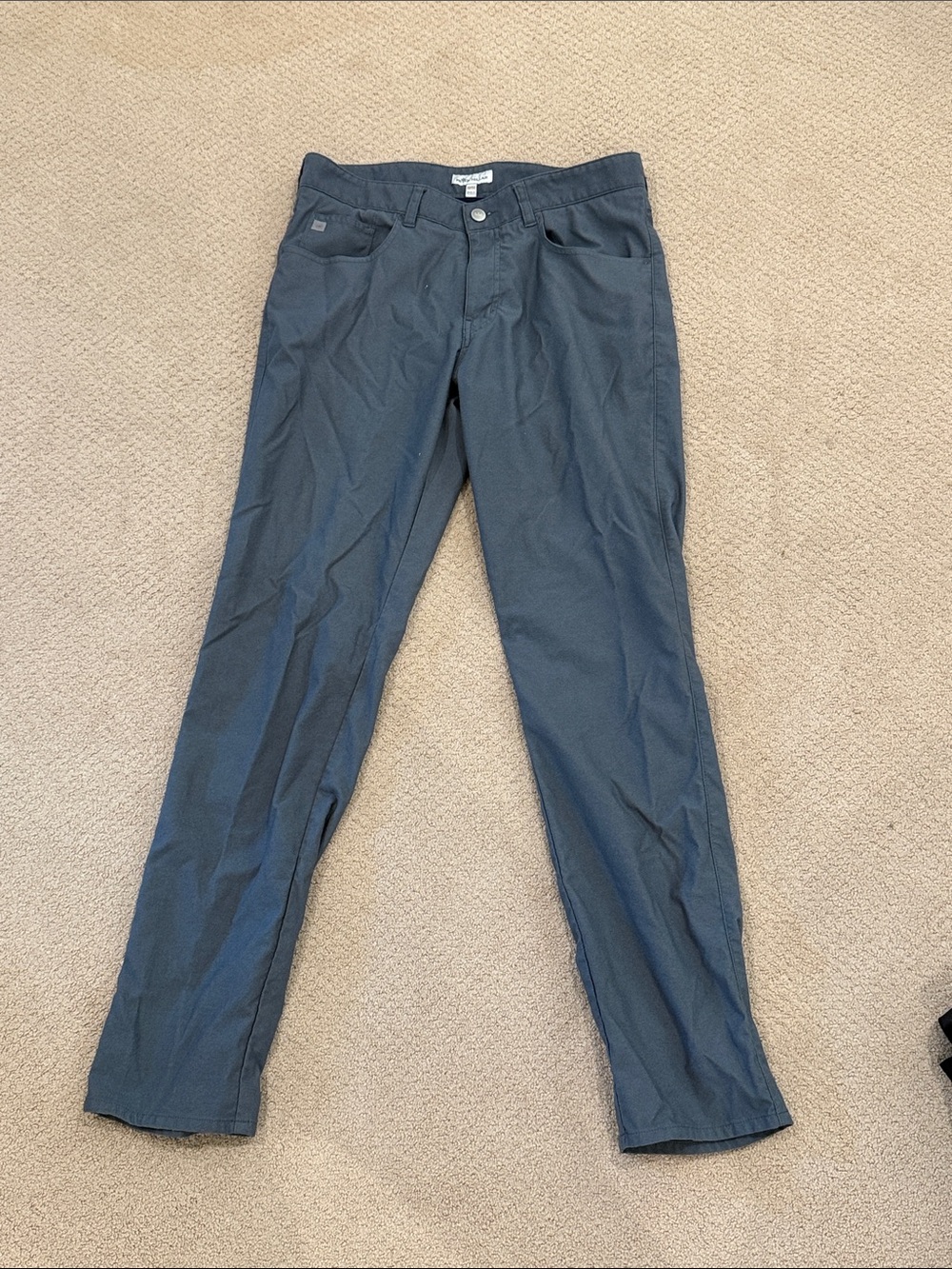 Peter Millar Men's Chinos - Charcoal Gray